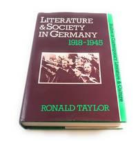 literature and society in germany 1918-1945 1st edition taylor, ronald 0389200360, 9780389200369