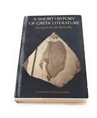 a short history of greek literature 1st edition de romilly, jacqueline; doherty, lillian 0226143120,