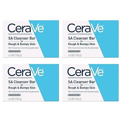 cerave sa cleanser bar for rough and bumpy skin  cerave b09svqg8xn