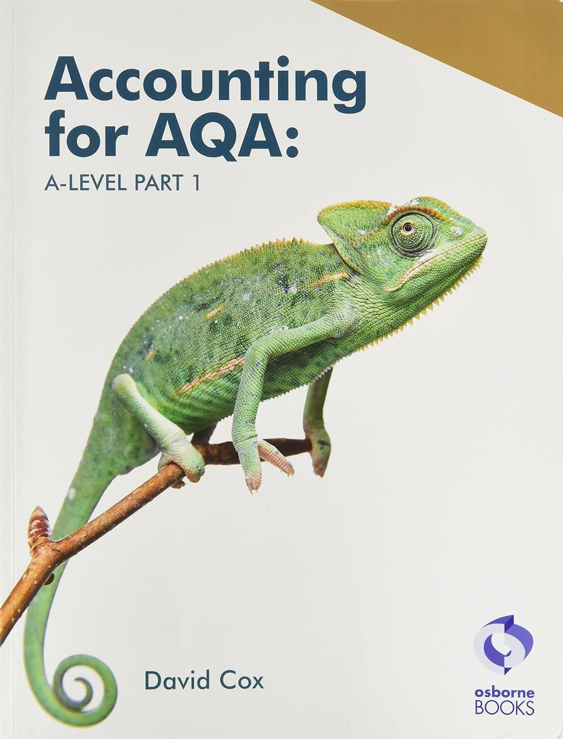 accounting for aqa a level part 1 1st edition david cox 1911198890, 978-1911198895