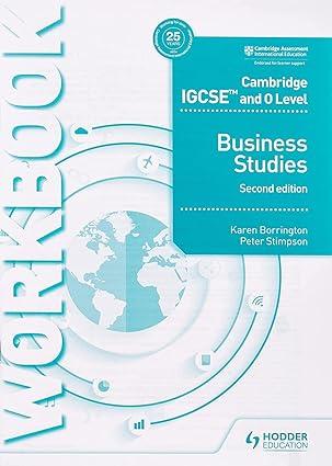 cambridge igcse and o level business studies workbook 2nd edition karen borrington , peter stimpson