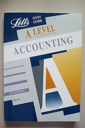 a level study guide accounting 1st edition ian harrison 1857583906, 978-1857583908