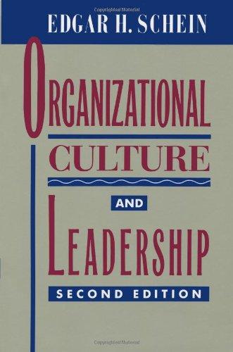 organizational culture and leadership 2nd edition edgar h. schein 0787903620, 978-0787903626