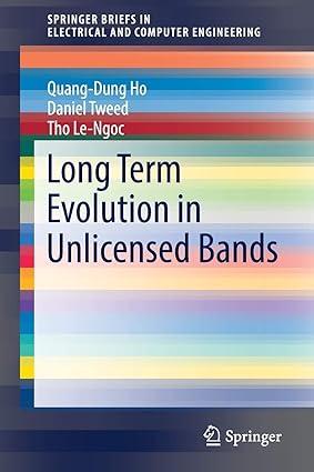long term evolution in unlicensed bands 1st edition quang-dung ho, daniel tweed, tho le-ngoc 331947345x,