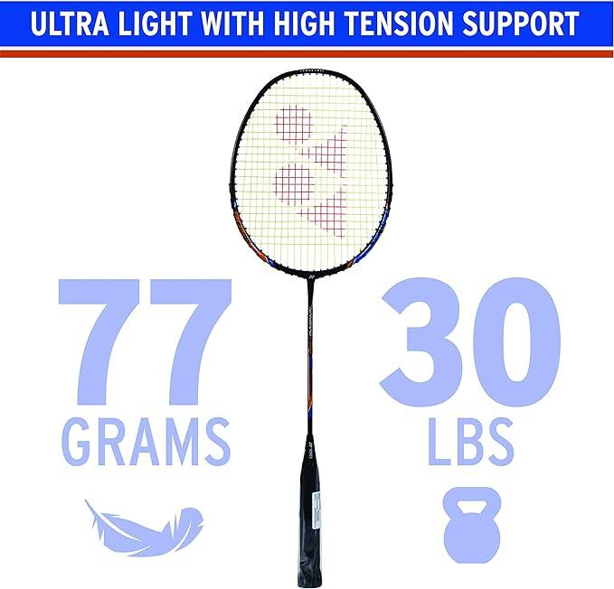 yonex nanoray 10f hi-flex pre-strung badminton racquet  yonex b07by89tqy