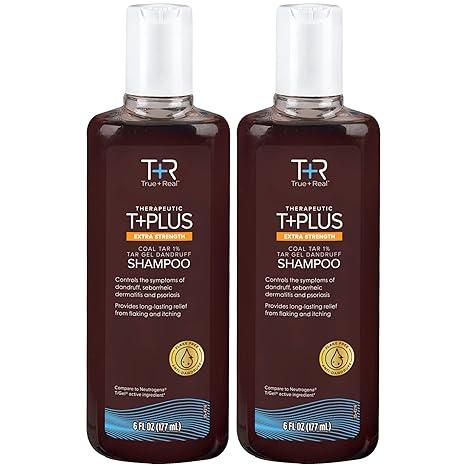 true+real therapeutic plus tar gel anti-dandruff shampoo e  true+real b09hghkznd