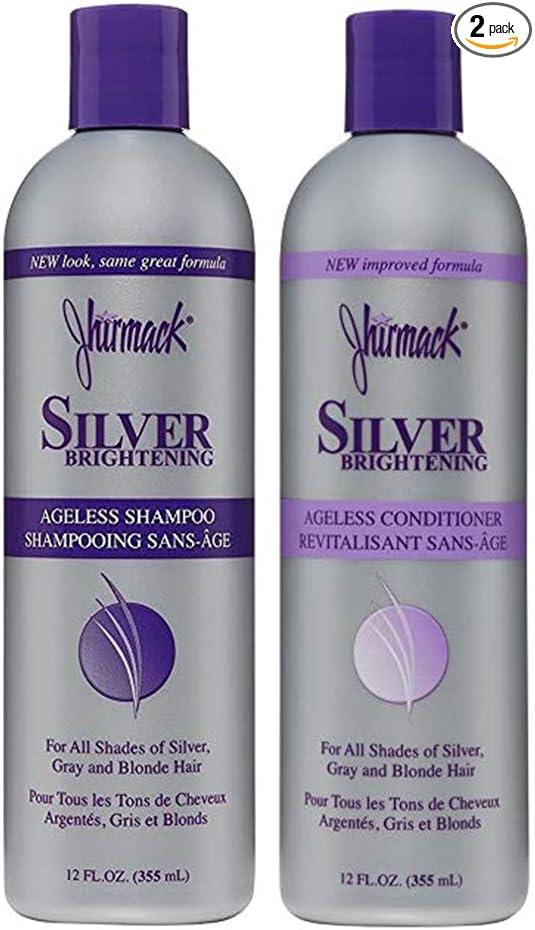 jhirmack silver brightening purple shampoo and conditioner set  jhirmack b071y8gmk5