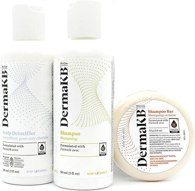 dermakb shampoo kit with shampoo scalp detoxifier and shampoo bar  dermakb b09j935wyt