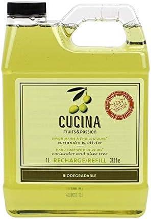 fruits and passion store cucina coriander and olive tree hand soap refill 1 liter  fruits & passion store
