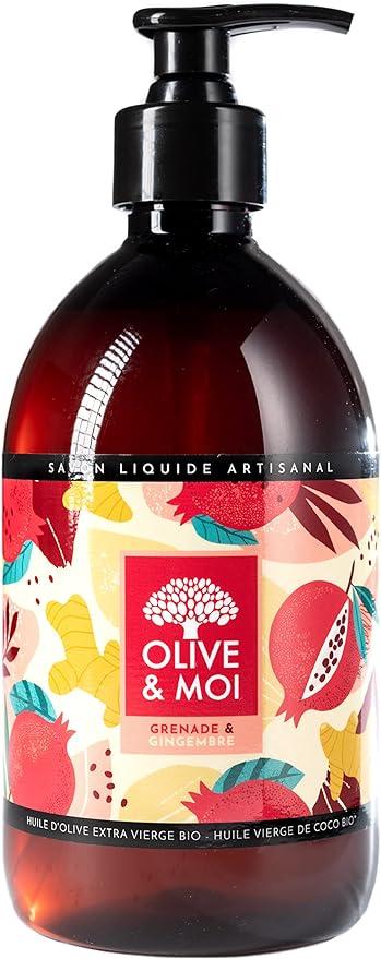 olive and moi liquid hand soap pomegranate and ginger 16.9 fl oz  olive and moi ?b0b7z1n8mk