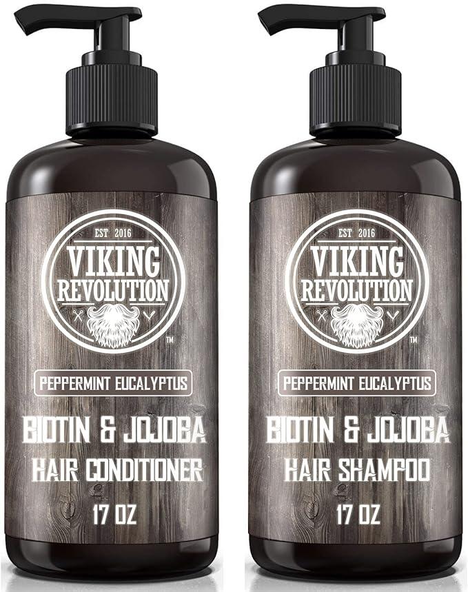 viking revolution biotin mens shampoo and conditioner set for men 17 oz  ‎viking revolution ?b0b974p922