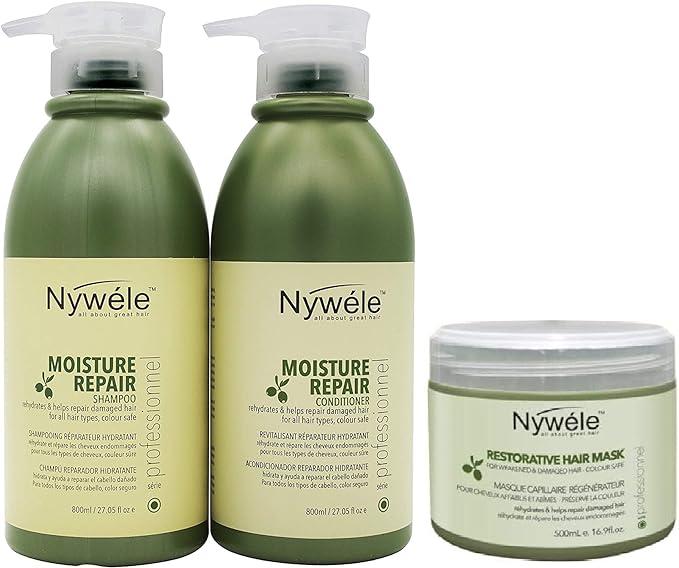 nywele professional moisture repair shampoo and conditioner 27oz  nywele professional b09wbwcwmj