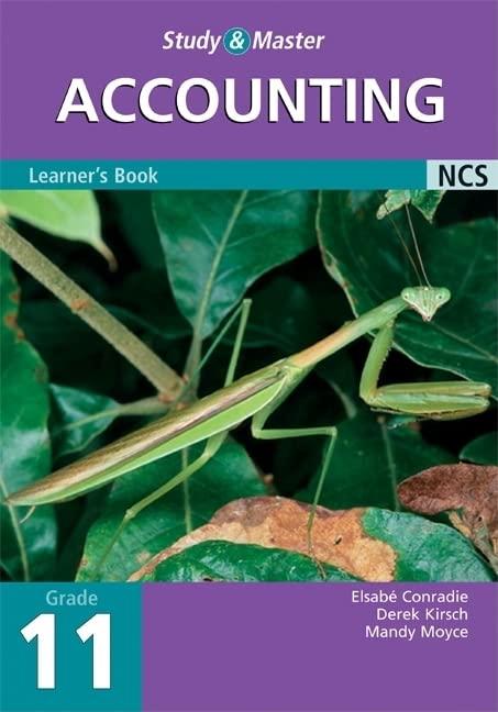 study and master accounting grade 11 learners book 1st edition elsabé conradie , derek kirsch , mandy moyce