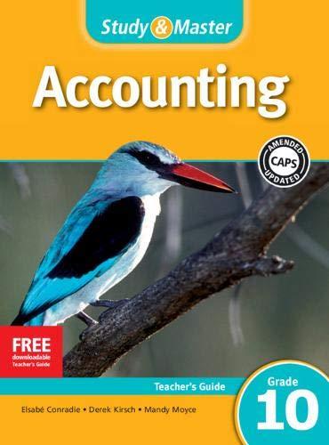 study master accounting teachers guide grade 10 teacher's 1st edition cambridge university press 110761581x,