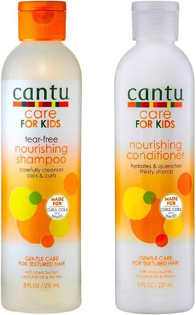 cantu care for kids nourishing shampoo and conditioner 8oz/237ml duo set  cantu care b079yxcmzl