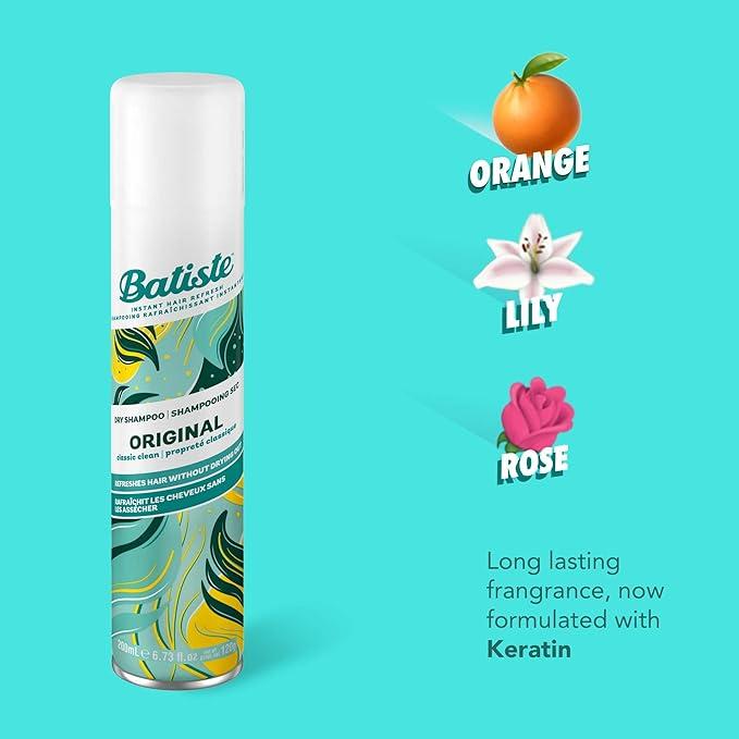 batiste dry shampoo spray original scent 200-ml  batiste b008d5hahu