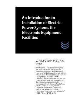 an introduction to installation of electric power systems for electronic equipment facilities 1st edition j.