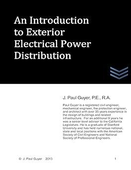 an introduction to exterior electrical power distribution 1st edition j. paul guyer 1492861472, 978-1492861478