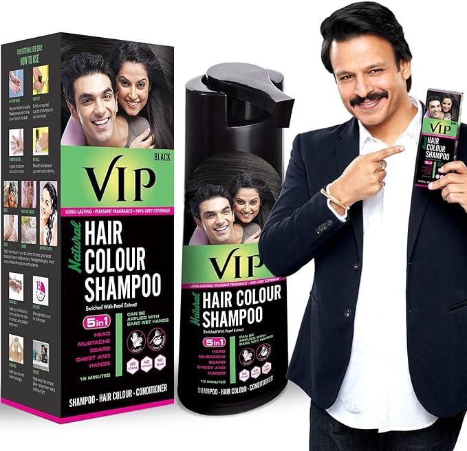 vip 5 in 1 hair colour shampoo base hair color  vip b07qwmw6vz