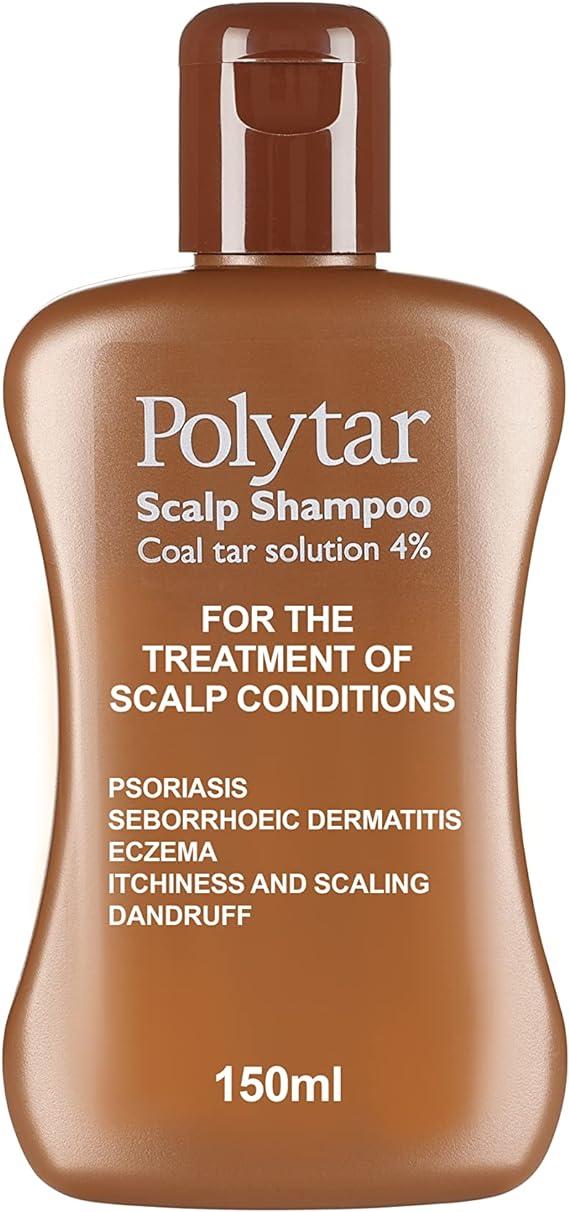 polytar scalp shampoo treats psoriasis seborrhoeic dermatitis eczema 150ml  polytar ?b07npw27gg
