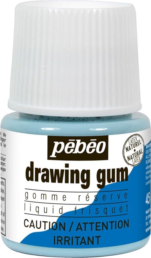 pebeo easy peel liquid latex masking fluid drawing gum 45ml bottle  pebeo b00elgcsu4