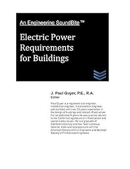 electric power requirements for buildings 1st edition j. paul guyer b00all4m6g, 978-1427542158