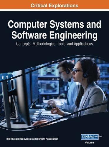 computer systems and software engineering concepts  methodologies  tools  and applications 1st edition