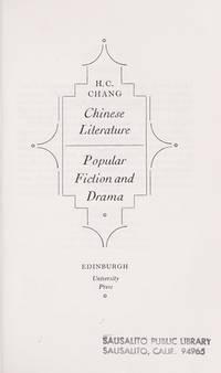 chinese literature 1st edition chang, h. c 0852242409, 9780852242407
