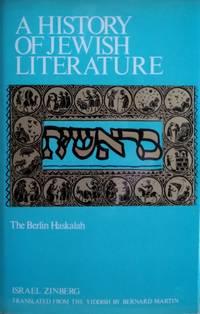 a history of jewish literature 1st edition zinberg, israel 0870684779, 9780870684777