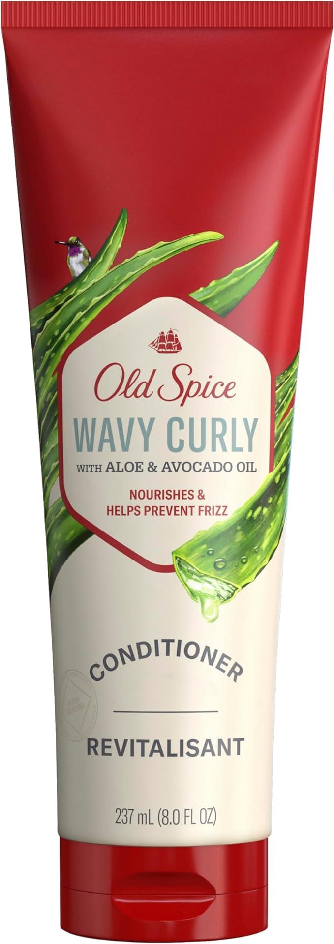 old spice wavy curly hair conditioner with aloe and avocado oil 237 ml  old spice b09t3rvrmg