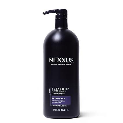 nexxus keraphix protein fusion conditioner with keratin protein and black rice for damaged hair  nexxus