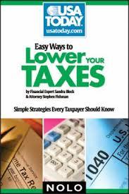 easy ways to lower your taxes simple strategies every taxpayer should know 1st edition sandra block, stephen