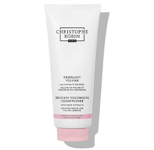 christophe robin delicate volumizing conditioner with rose extracts for thin fine and flat hair  christophe