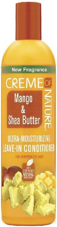 creme of nature mango and shea butter ultra moisturizing leave-in conditioner 8.45 ounce  creme of nature