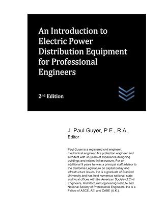 an introduction to electric power distribution equipment for professional engineers 2nd edition j. paul guyer