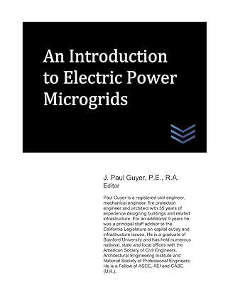 an introduction to electric power microgrids 1st edition j. paul guyer b0955llgf7, 979-8505881057