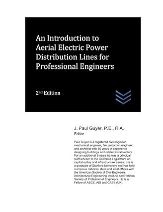 an introduction to aerial electric power distribution lines for professional engineers 2nd edition j. paul