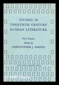 studies in twentieth century russian literature five essays 1st edition barnes, christopher j 0701121807,