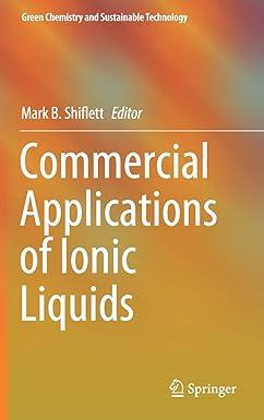 commercial applications of ionic liquids green chemistry and sustainable technology 2020 edition shiflett