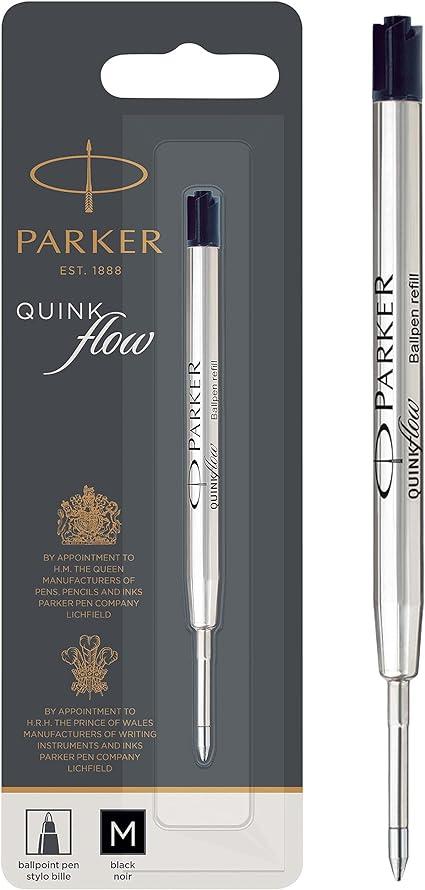 parker ballpoint pen refill medium tip black  parker b01gpm3s8m