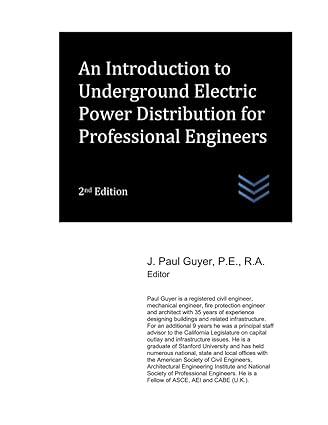 an introduction to underground electric power distribution for professional engineers 2nd edition j. paul
