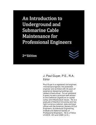 an introduction to underground and submarine cable maintenance for professional engineers 2nd edition j. paul