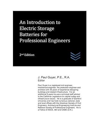 an introduction to electric storage batteries for professional engineers 2nd edition j. paul guyer