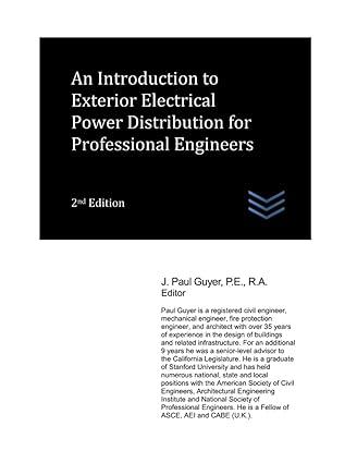 an introduction to exterior electrical power distribution for professional engineers 2nd edition j. paul