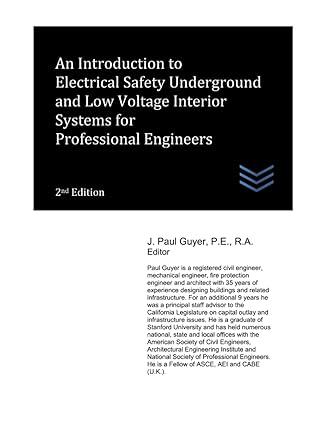 an introduction to electrical safety underground and low voltage interior systems for professional engineers