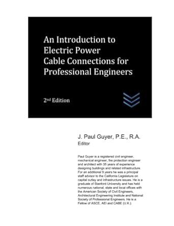an introduction to electric power cable connections for professional engineers 2nd edition j. paul guyer