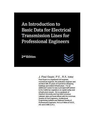 an introduction to basic data for electrical transmission lines for professional engineers 2nd edition j.