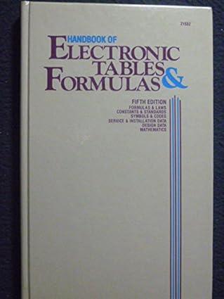 handbook of electronic tables and formulas 5th edition howard w. sams & co 0672215322, 978-0672215322