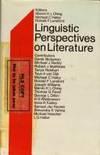 linguistic perspectives on literature 1st edition marvin k. l. ching; michael haley; ronald f. lunsford
