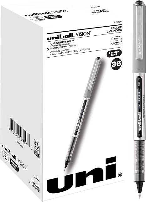 uniball vision rollerball pens with 0.7mm black  uniball b00oqq00yu
